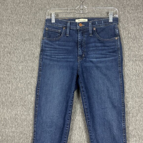Madewell 10" High Rise Skinny Womens SIze 27T (27X29.5") Blue Denim Jeans - Picture 2 of 14